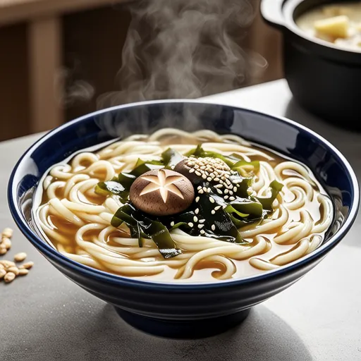 Shimeji and Glass Noodle Chinese Soup