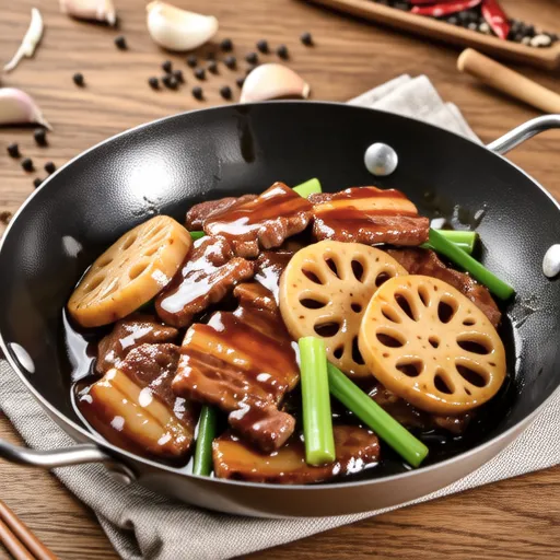 Garlic Butter Stir-fried Pork and Lotus Root