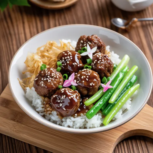 Pork and Ponzu Mayo Rice Bowl