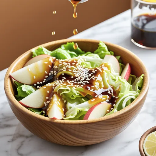 Sesame Yuzu Dressing Cabbage Apple Salad