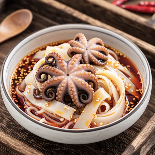 Negi and Octopus with Chili Oil