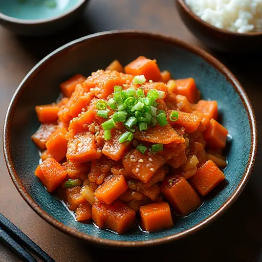 Kimchi fritto con tonno