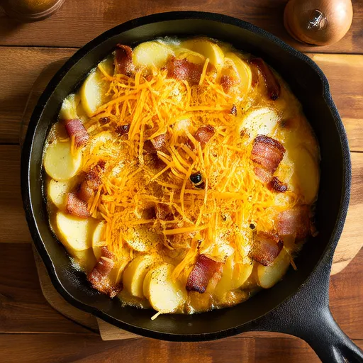 Creamy Potato and Bacon Gratin