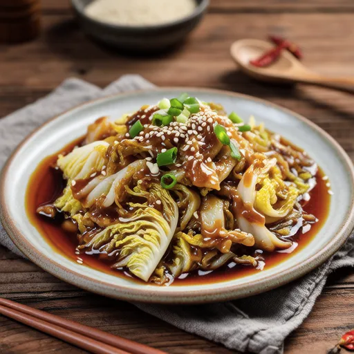 Soybean Paste Napa Cabbage Salad