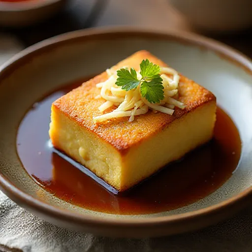 Thick Fried Tofu in Miso Sauce