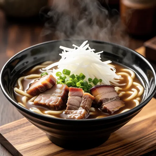 Sweet and Savory Pork with Grated Daikon Udon