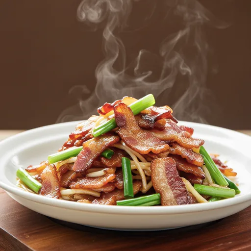 Bacon Stir-fried Bean Sprouts