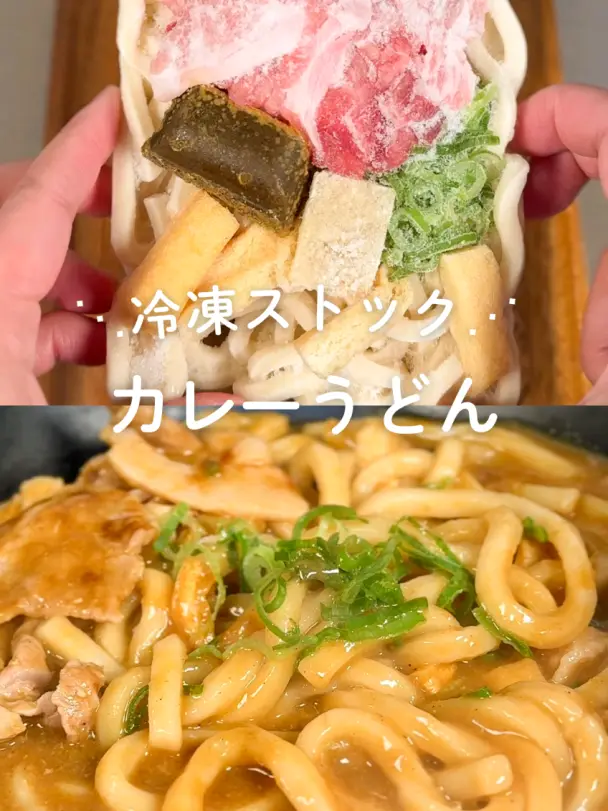冷凍ストックカレーうどん