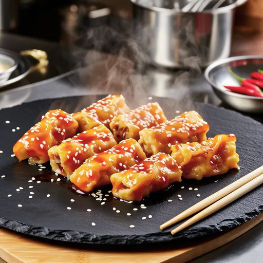 Tteok Mandu Gangjeong (Rice Cake and Dumpling Glaze)