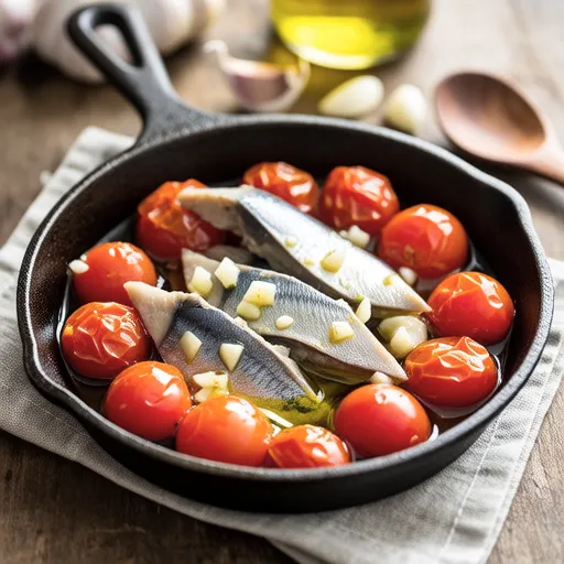 Mini Tomato and Canned Mackerel Ajillo