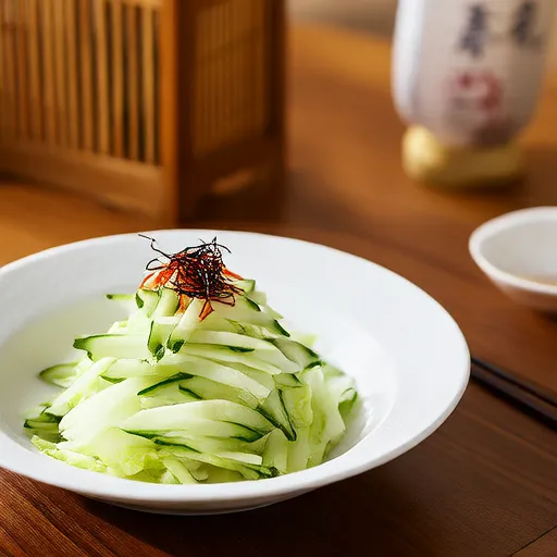 Japanese-style Salad with Nagaimo and Cucumber