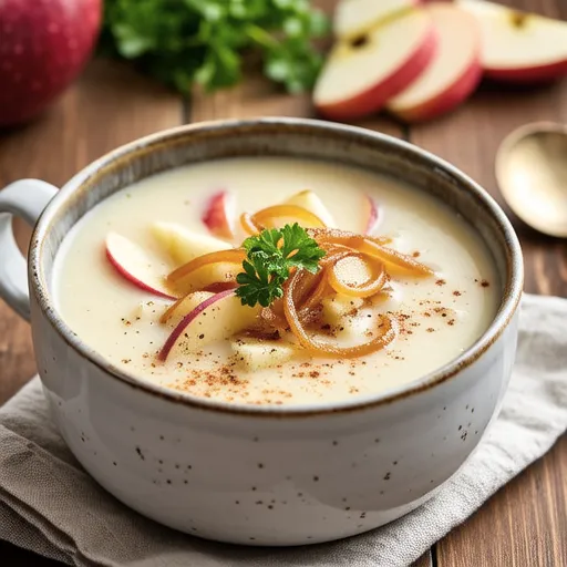Apple Soup with a Gourmet Touch