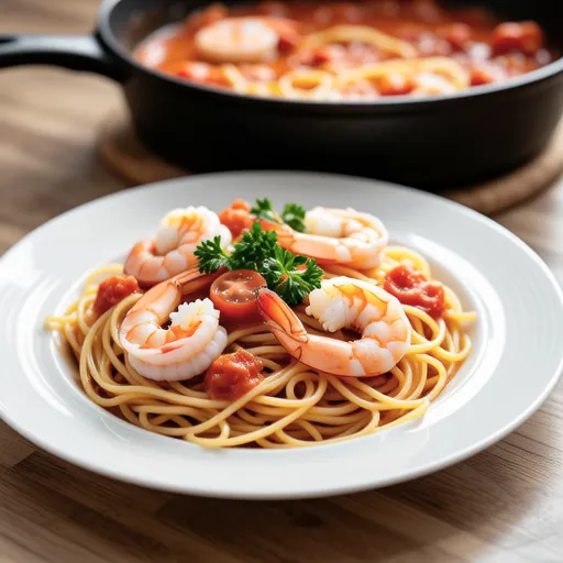 Shrimp Tomato Cream Soup Pasta