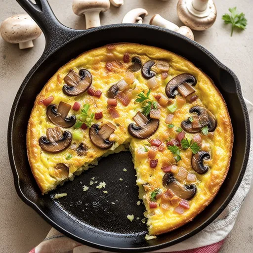Mushroom and Potato Frittata