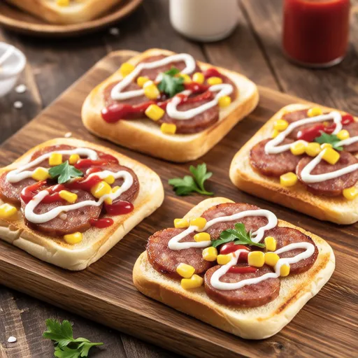 Vienna Sausage Pizza Morning Bread