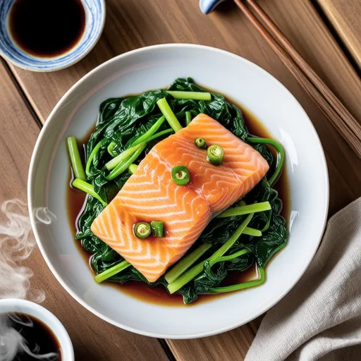 Stir-fried Salmon and Bean Sprouts with Yuzu Pepper
