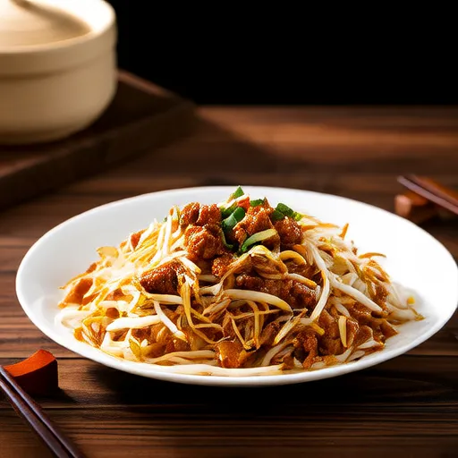 Stir-fried Bean Sprouts with Ground Pork