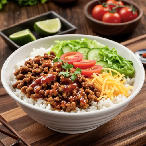 Meat Taco Rice Bowl
