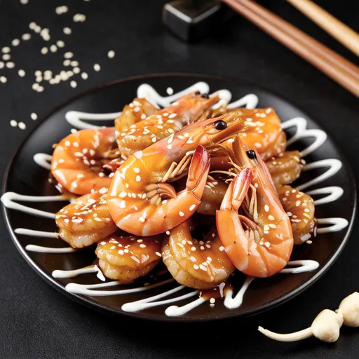 Flower Shrimp Stir-fry