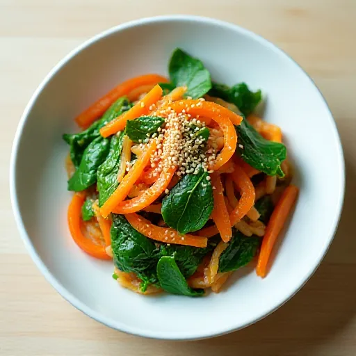 Easy Stir-Fried Spinach and Carrot