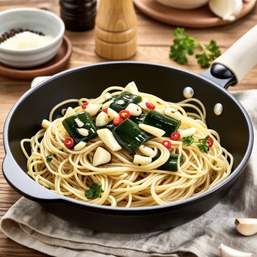 Bamboo Shoots and Wakame Peperoncino