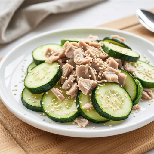 Zucchini Tuna Mayo Salad
