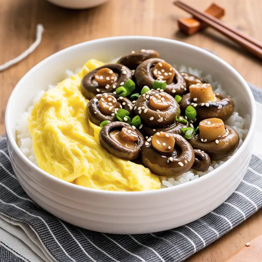 Enoki Mushroom Rice Bowl