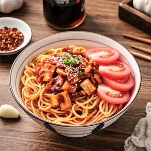 Tomato Yeolmu Bibim Noodles