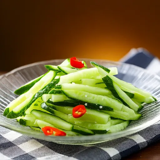 Bastoncini di cetriolo piccanti e veloci