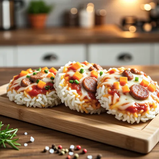 Finger Food Rice Pizza