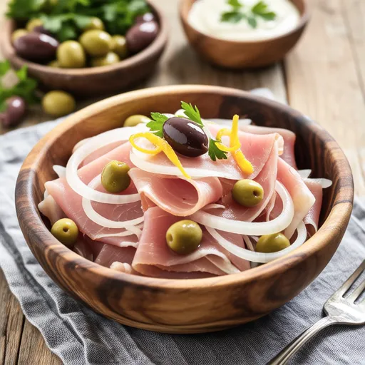 Raw Ham and Onion Shikuwasa Marinade