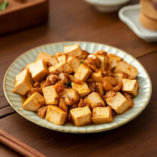 Saltato salutare con pollo e tofu