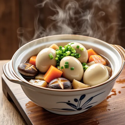 Braised Quail Eggs with Konjac