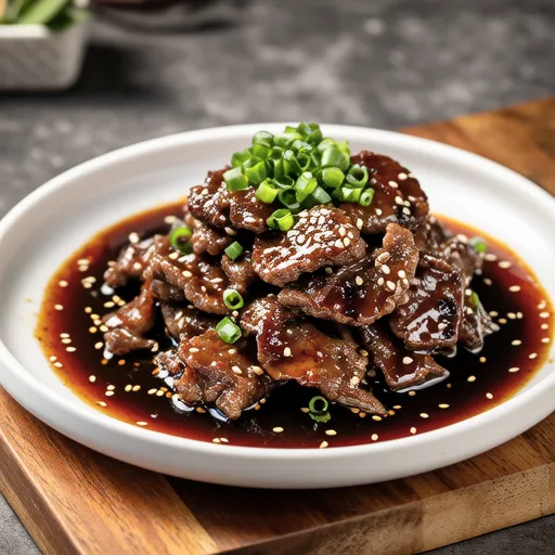 Beef Kalbi with Green Onion Salt Sauce