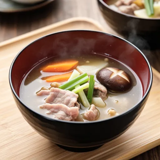 Miso Soup with Shiitake and Pork