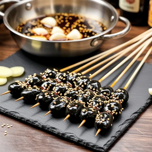 Black Sesame Fish Cake Braise