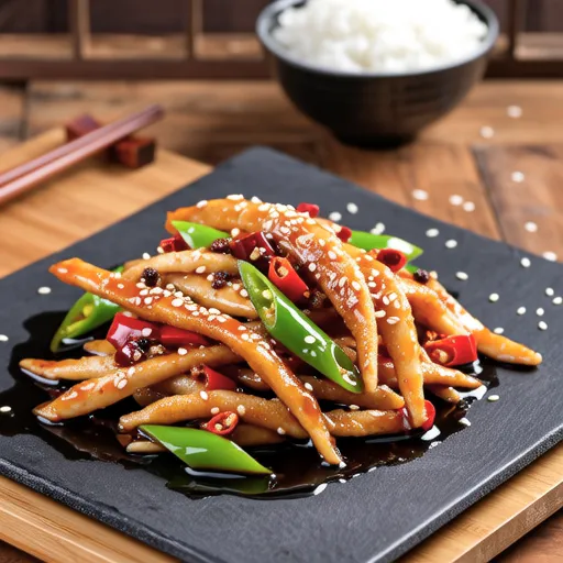 Spicy Stir-fried Fish Cake