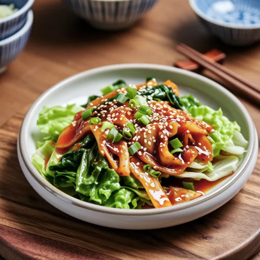 Korean Seasoned Lettuce (Sangchu Namul)