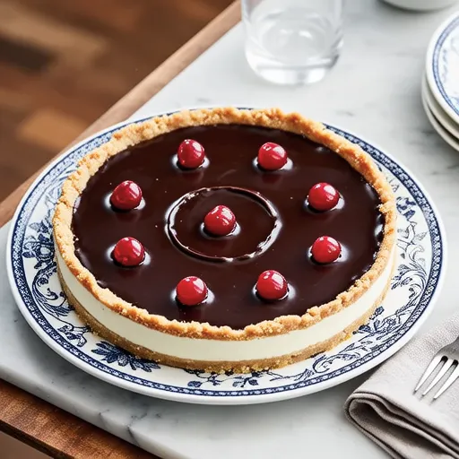 Cherry Chocolate Cheese Tart