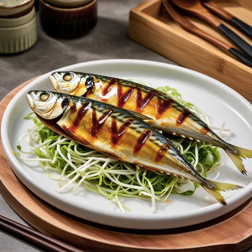 Grilled Sardines with Teriyaki Mayo