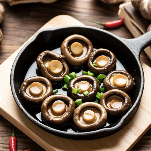 Soy Sauce Butter Grilled King Oyster Mushrooms