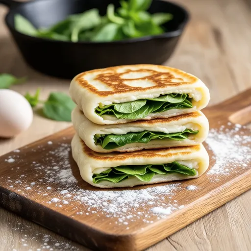 Tofu Perilla Leaf Pancakes