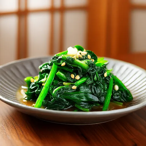 Spinach Namul (Acompanhamento de Espinafre Temperado)