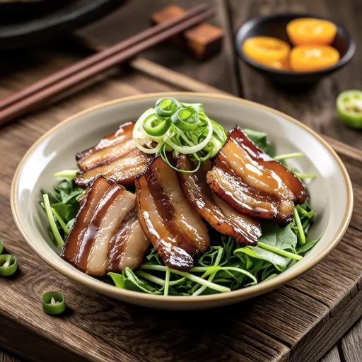 Pork Shabu Salad with Mitsuba