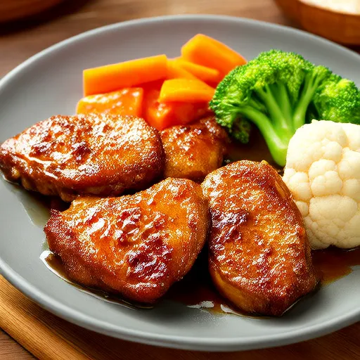 Pan-Seared Chicken Breast with Steamed Vegetables