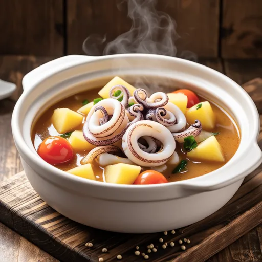 Squid Curry Soup