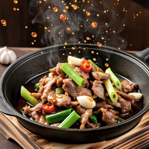 Stir-fried Pork with Garlic Scapes