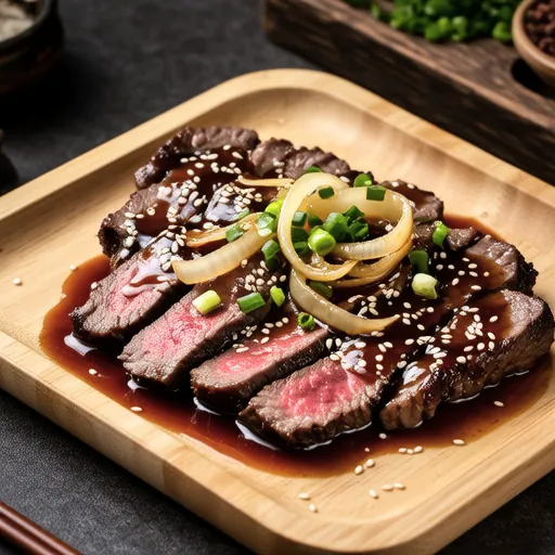 Grilled LA Galbi-Style Steak