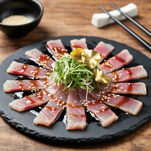 Tuna Carpaccio with Spicy Chili Oil Flavor