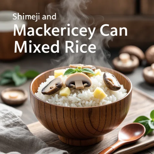 Shimeji and Mackerel Can Mixed Rice